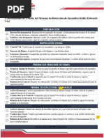 Check List Sistema Deteccion de Incendios