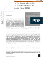 Asia Llega A América. Migración e Influencia Cultural Asiática en Nueva España (1565-1815)