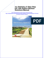 Elementary Statistics A Step Step Approach 10th Edition Bluman Solutions Manual Online Ebook Textbook Full Chapter PDF