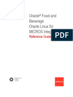 Oracle Food and Beverage Oracle Linux For MICROS Integrators