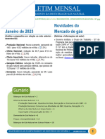 01 - Boletim de Acompanhamento Da Indústria de Gás Natural - Janeiro de 2023