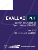 Informe de Evaluación PND Corte 2022