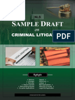 Drafts On Criminal Litigation & Task