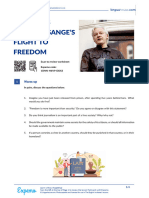 Wikileaks Julian Assanges Flight To Freedom American English Teacher