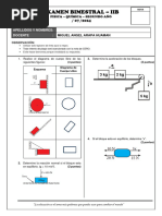 EXAMEN BIMESTRAL - IIB (FISICA-QUIMICA 2do SEC)