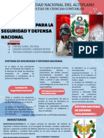 Organismos e Instituciones para La Seguridad y Defensa Nacional