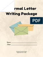 Informal Letter Writing Package 2023 V2