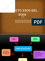 Decreto 2309 Del 2002