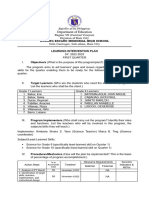 Learning Intervention Plan Sy 22-23