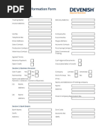 Customer Information Form - International