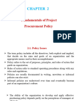 Chapter 2 Fundamentals of Project Procurement Policy