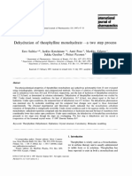 Dehydration of Theophylline Monohydrate A Two Step Process