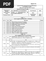 Fundamentals of Data Structure in C Assessment Question Paper 2