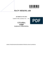 Soal Us - Bahasa Indonesia Kelas 9 SMP