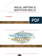 Technical Writing & Presentation Skills Lecture I