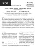 A$ne Invariant Detection of Perceptually Parallel 3D Planar Curves