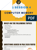 MCQ-s On Computer Memory