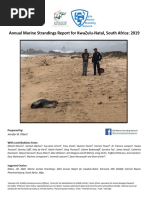 Annual Marine Stranded Animal Report For KwaZulu-Natal, South Africa 2019