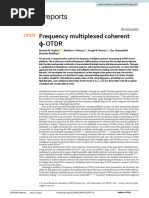 Frequency multiplexed coherent φ‑OTDR