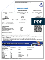 Dakshin Exp Third Ac (3A) : Electronic Reserva On Slip (ERS)