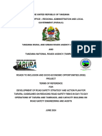 DEVELOPMENT OF ROAD SAFETY STRATEGY AND ACTION PLAN FOR TARURA, GUIDELINES ON REDUCING ROAD SAFETY RISKS IN DAY-TO-DAY OPERATIONS OF TARURA AND TANROADS, AND CAPACITY BUILDING ON ROAD SAFETY ENGINEERIN (1)