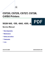 Lexmark Cs720 Cs725 Cs727 Cs728 c4150 SM