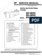 Sharp MX-M850/950/1100 Service Manual