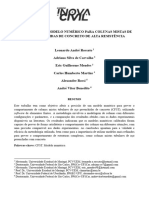 Calibração de Modelo Numérico para Colunas Mistas de Aço Preenchidas de Concreto de Alta Resistência