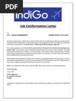 Letter - Indigo Airlines)