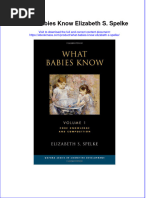 What Babies Know Elizabeth S. Spelke Full Chapter Instant Download