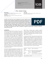 Activity Index of Slag