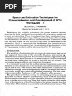 Spectrum Estimation Techniques For Characterization and Development of WT4 Waveguide (1977) (David J. Thomson)