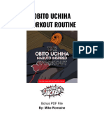 Obito Uchiha Workout PDF