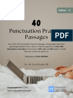 40 Punctuation Practice Passages by Sir Syed Kazim Ali For Students