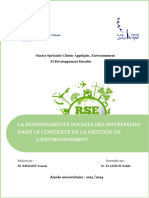 Rapport Sur Responsabilité Sociale Des Entreprises 2024