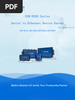 USR-N5X0 Series Serial To Ethernet Device Server: USR-N510, USR-N520, USR-N540, USR-N580