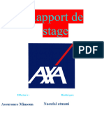 Rapport de Stage Assurance Axa