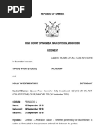 Opuwo Town Council V Dolly Investments CC (HC-MD-CIV-ACT-CON-2017-03148) (2018) NAHCMD 309 (24 September 2018)