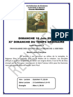 16 Juin 2024 11e Dimanche Du Temps Ordinaire