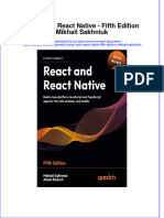 Full Download React and React Native - Fifth Edition Mikhail Sakhniuk File PDF All Chapter On 2024