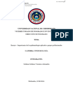 Ensayo - Importancia de La Epidemiología Aplicada A Grupos Poblacionales