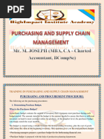 Purchasing and Supply Module 4