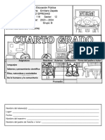 Examen 4to Grado 2do Trimestre 2023-2024