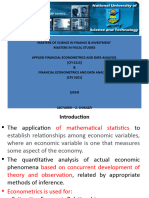 Chapter 1 - Nature of Applied Econometrics and Economic Data