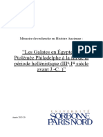 Mémoire CEDRIN - Les Galates en Egypte, de Ptolémée Philadelphe À La Fin de La Période Hellénistique