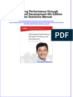 Full Download Managing Performance Through Training and Development 6th Edition Saks Solutions Manual All Chapter 2024 PDF