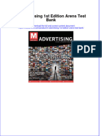 M Advertising 1st Edition Arens Test Bank All Chapters