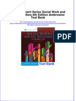 Full Download Empowerment Series Social Work and Social Welfare 8th Edition Ambrosino Test Bank All Chapter 2024 PDF