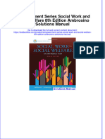 Full Download Empowerment Series Social Work and Social Welfare 8th Edition Ambrosino Solutions Manual All Chapter 2024 PDF