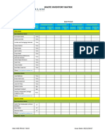 40 Waste Inventory Matrix